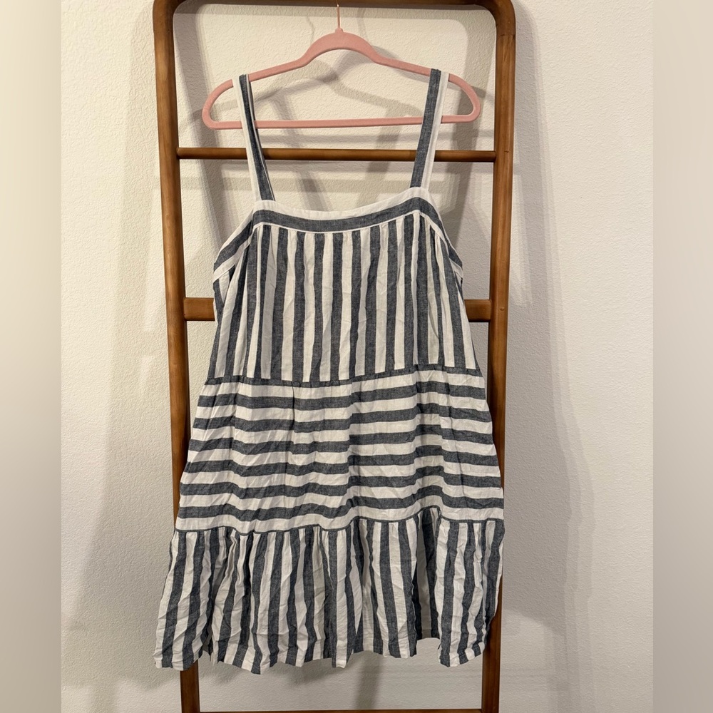 Striped Dress in Navy and White